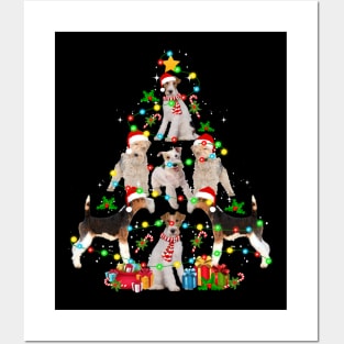 Christmas Tree Funny Dog Posters and Art